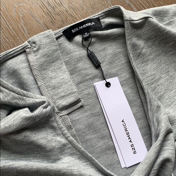 525 AMERICA Grey Oversized Sweatshirt Top M - Picture 5 of 8